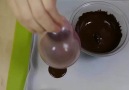Balonla Harika Çikolata Kaseleri Yapımı..