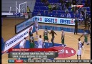 Banvit Maçında Saha Giren Taraftar Rowland'dan Yumruğu Yedi !