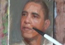 Barack Obama oil painting by Yuehua He