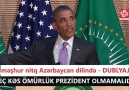 Barak Obamanın "Heç kəs ömürlük prezident olmamalıdır" nitqi A...
