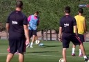 Barça antrenmanında fantastik hareket!