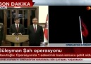 Başbakan Davutoğlu, Süleyman Şah Türbesi tahliye operasyonu açıklaması