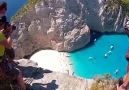 Base Jumping at Zakynthos island , Greece