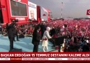 Başkan Erdoğan 15 Temmuz destanını kaleme aldı