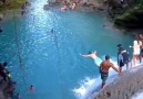 Beautiful Waterfall jumping at the Blue Hole Jamaica