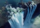 Beautiful waterfall mountain