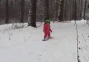 Bebişin snowboard keyfi )