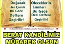 Berat kandilimiz mübarek olsun