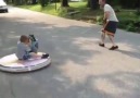 Best Dad Ever Makes Homemade Hovercraft For His Kids