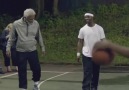 Bir basketbolcu yaşlı kılığına girip basket oynarsa ne olur?