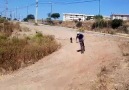 Bisikletliyi Kovalayan Köpeğin Feleği Şaştı.. :))