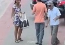 Blind man prank )