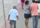 Blind man prank D