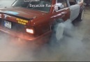Bmw E30 Turbo Burnout in garage