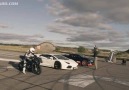 Bmw S1000RR vs Lamborghini Aventador & Bugatti Veyron ! WOW