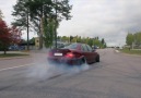 BMW 325 Turbo From Sweden - Burnout   Street Drift