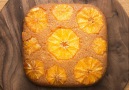 Bolo de fubá e laranja