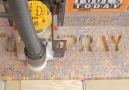 Build a Sign Out Of 4000 Colored Pencils.This Is Masterpiece #By Myers Woodshop