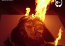Burning gunpowder art by Atomic circuS