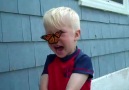 Butterfly lands on kid's face