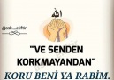 Bu Yakarışlarım Yanlız Sanadır ALLAHIM....