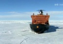Buzları Kıra Kıra Tam Kuzey Kutup Noktasına Nükleer Seyahat