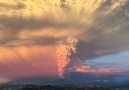 Calbuco Volkanı'nın patlama anı - Şili