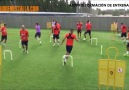 Calentamiento del Valencia CF de Marcelino Garca Toral