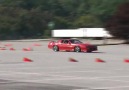 Camaro on autocross track