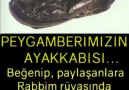 Canım peygamberimin mübarek ayakkabısı