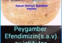 Canım peygamberimin su içtiği mübarek tas