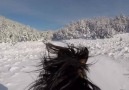 Cantering through the snow in Kupres Bosnia last week