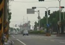 Car jumps red light and destroys bike rider