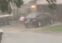 Catching your neighbor wash their car during the hurricane