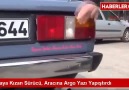 Cezaya Kızan Sürücü, Aracına Argo Yazı Yapıştırdı