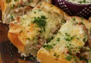 Chicken Bacon Alfredo Bread Boat