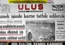 Chpnin ekmek karnesi...İLE ülkeyi yönettiği yıllar..