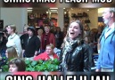 Christmas Flash Mob Sing Hallelujah