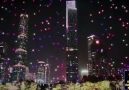 Çin bin 180 drone ile gökyüzünü aydınlattı.