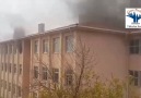 Cizre Atatürk okulunda yangın