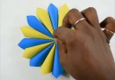 Colorful Paper FlowerCredit @thecraftytube