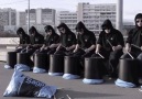 Cool bucket drum band! Lets enjoy their performance Credit stickStoff
