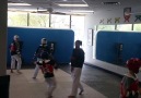 Cooper sparring with two time Olympian Paige McPherson.