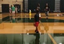 CP3 and his Son Working out!