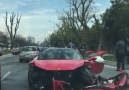 Crashed Ferrari.....