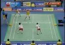 Crazy Badminton Dive and Defence!!