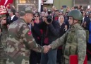Cumhurbaşkanı Erdoğan askeri kamuflajla sınır karakolunda