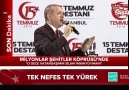 Cumhurbaşkanı Erdoğan Tankın egzoz borusunun içine tıkamak suretiyle