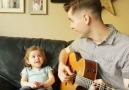 Dad and 4-yr-old daughter start singing a duet - seconds later...