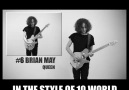 Daft Punk in the style of 10 world famous guitar players